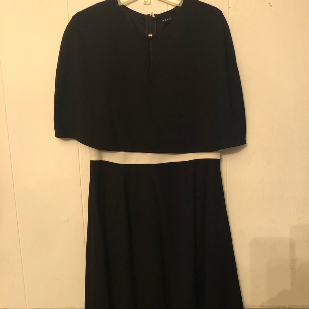 Ivanka Trump Dress Black/White Sz 10/12
